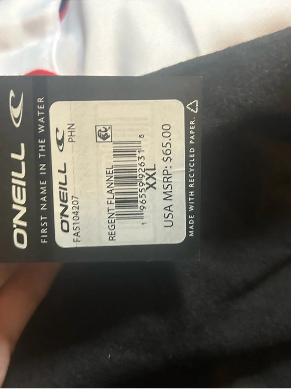 O'Neill Men's Black Lightweight Button-Up Shirt Jacket